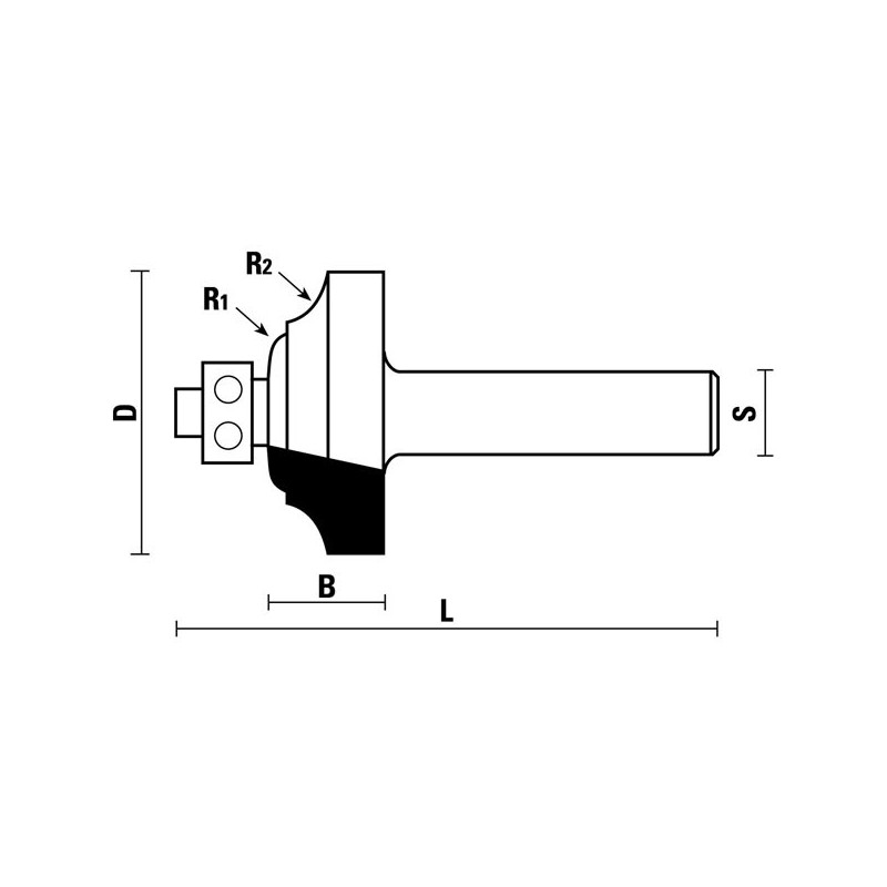 hw profilfräser mit anlauflager z2