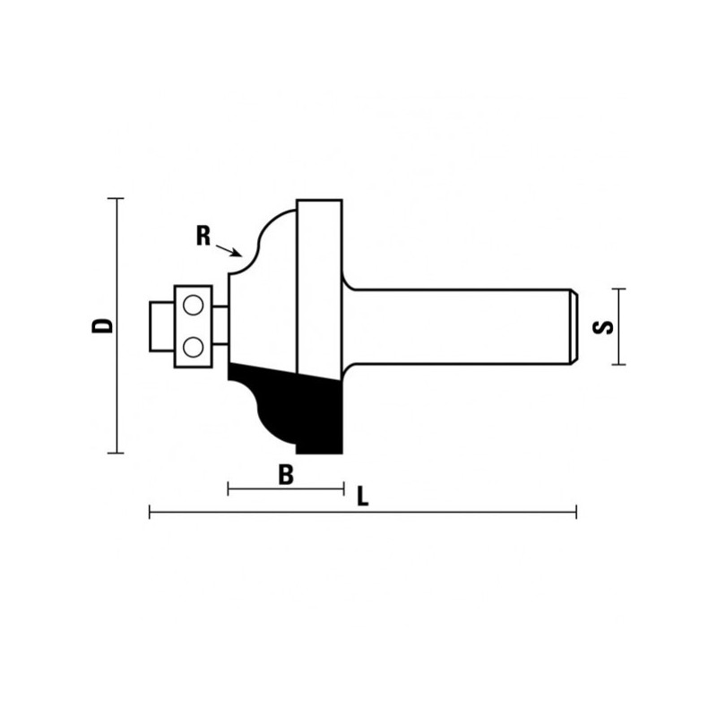 hw profilfräser mit anlauflager z2