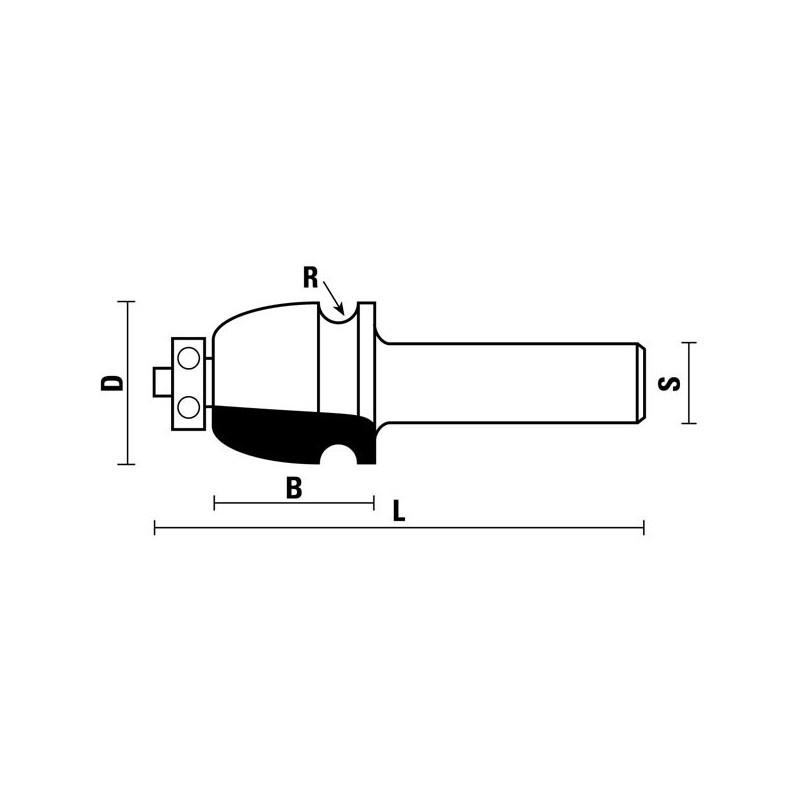 hw profilfräser mit anlauflager z2