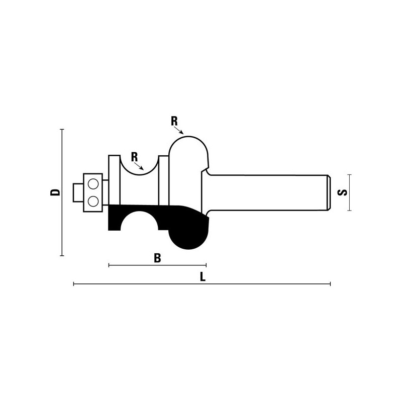 hw multiprofilfräser mit anlauflager z2