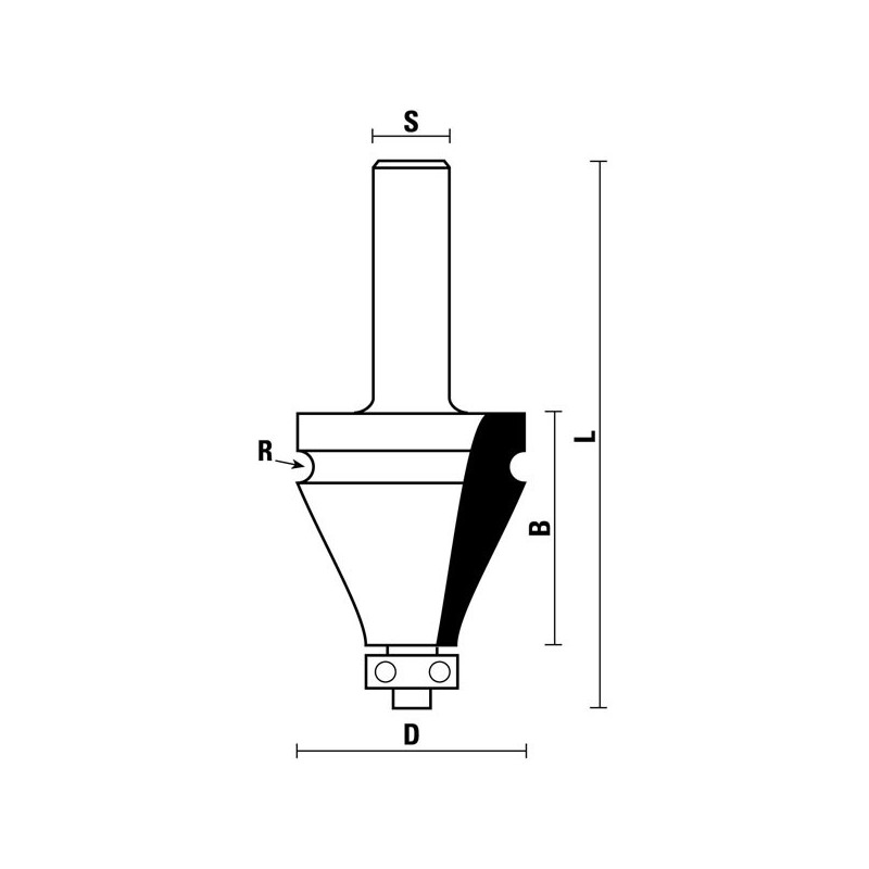 hw handrail bits with ball bearing guide z2