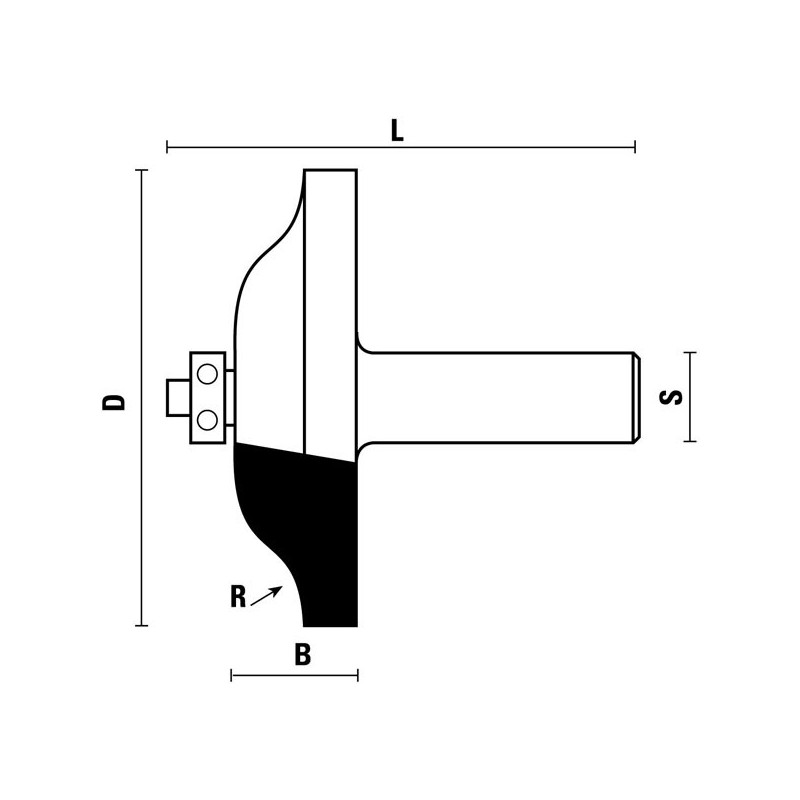 hw abplatt - fräser mit anlauflager z2