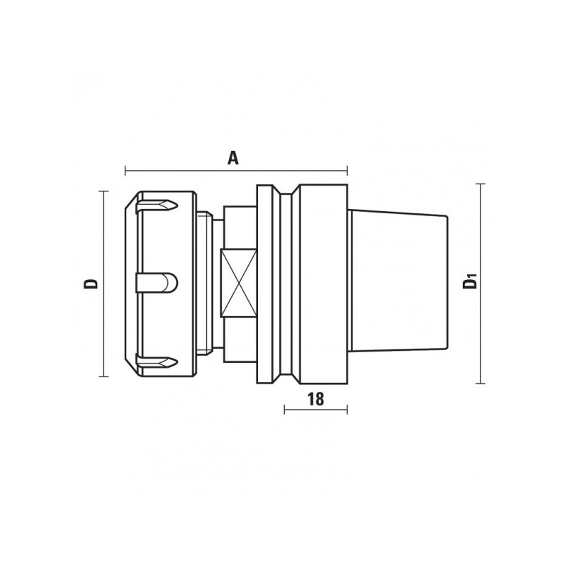 hsk-e63 spannzangenfutter