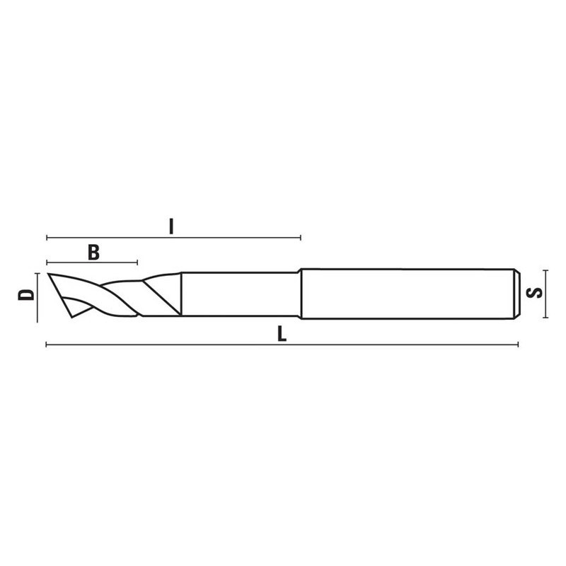 hs-e bohrnutenfräser für aluminium z1