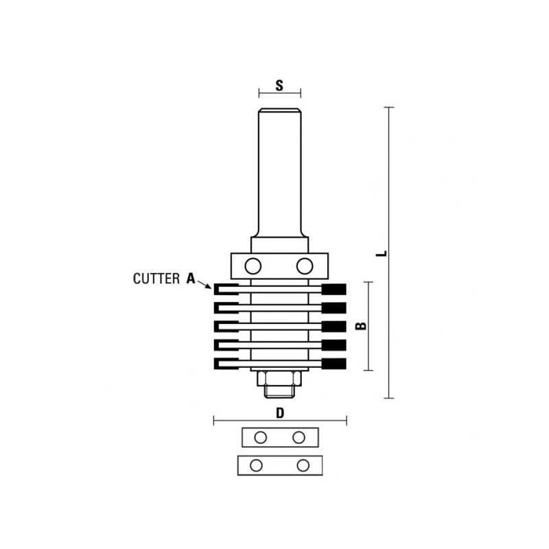 hw verleimfräser mit anlauflager z3