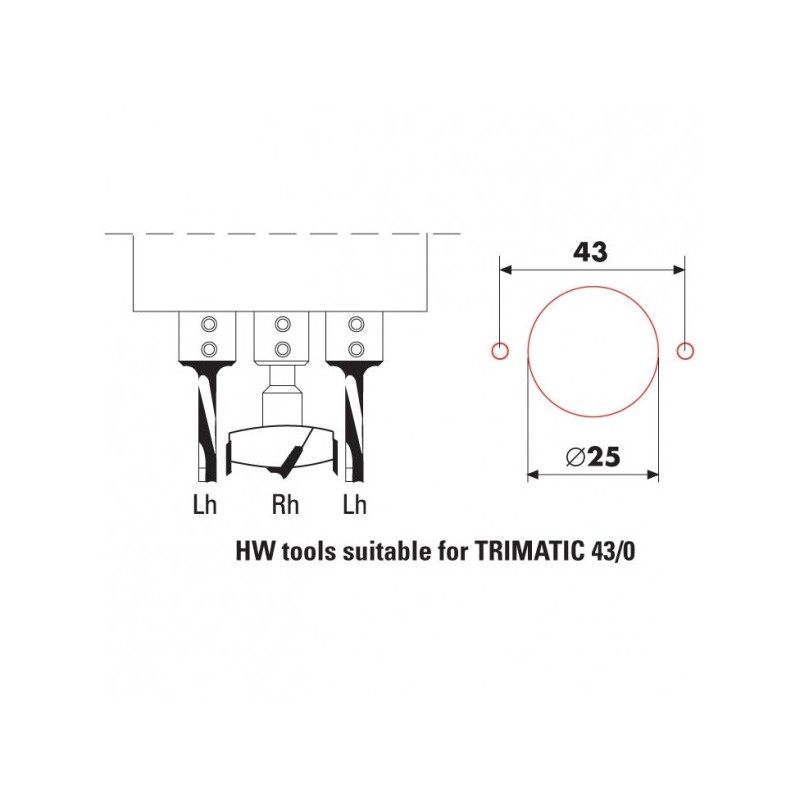 drilling jig for cremone bolts