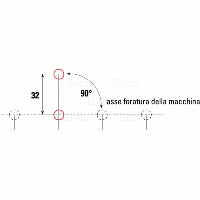 drilling jig for making holes for hinge inserting