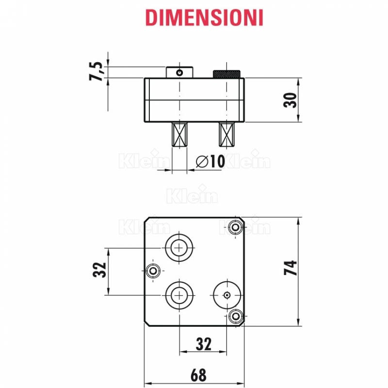 drilling jig for making holes for hinge inserting