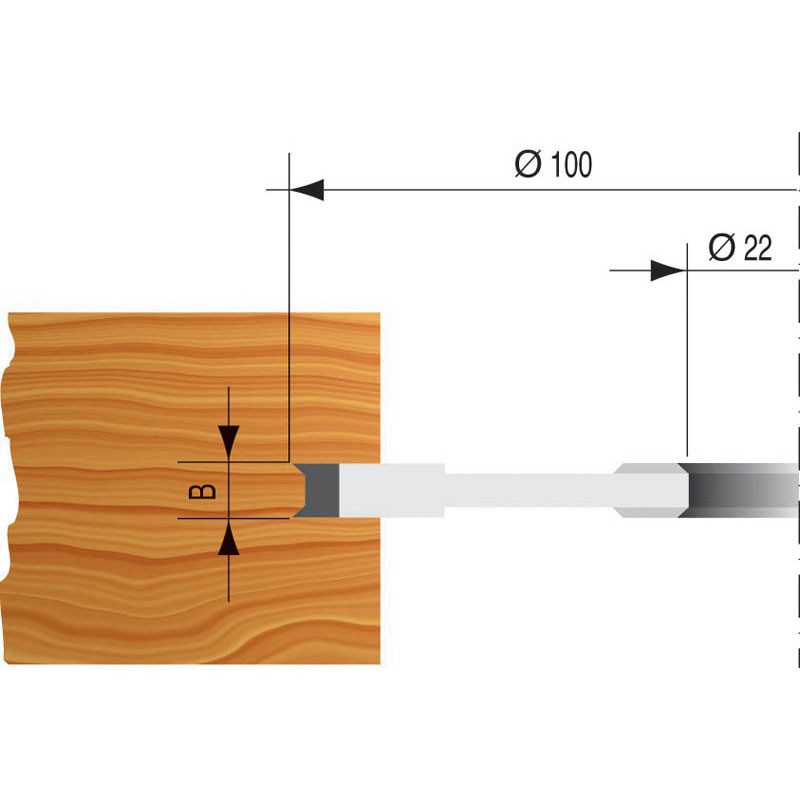 hw cutterhead with knives for lamello