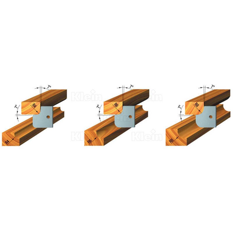 hw doppelradiusfräser - set