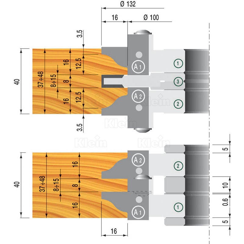 hw tooling set for profiles and counterprofiles