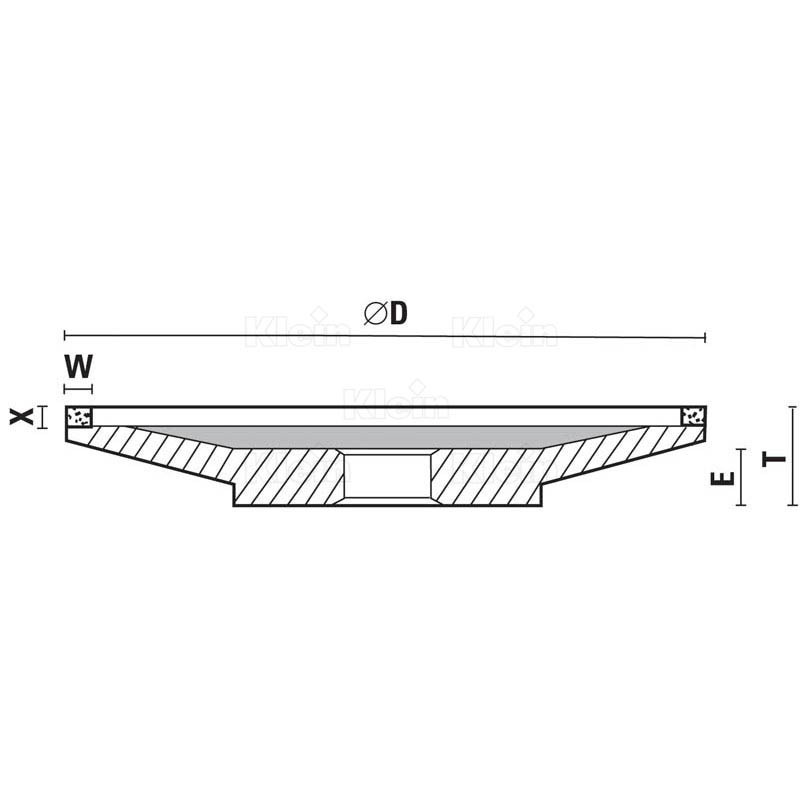 grinding wheel for hw tipped cutters