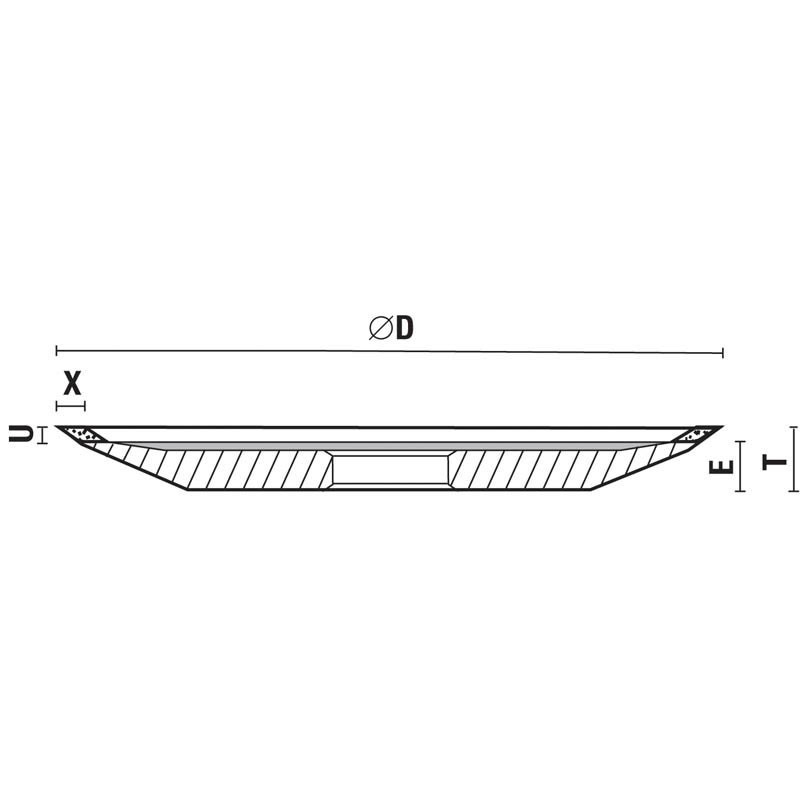 meules pour l'affûtage lames circulaires denture hw