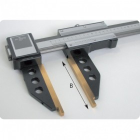gauge with nonius for linear-inside/outside measurements, steel