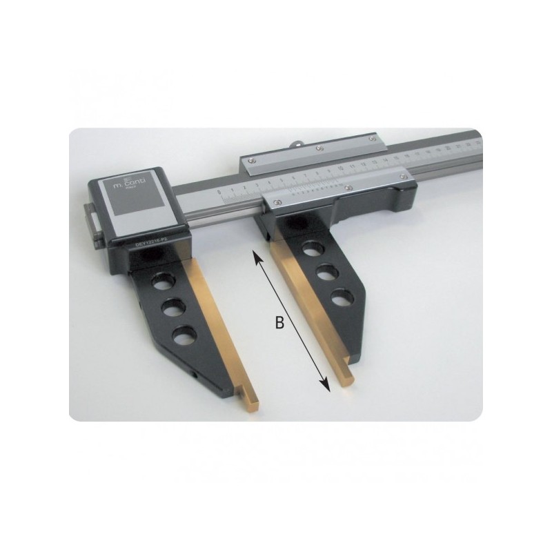 gauge with nonius for linear-inside/outside measurements, steel