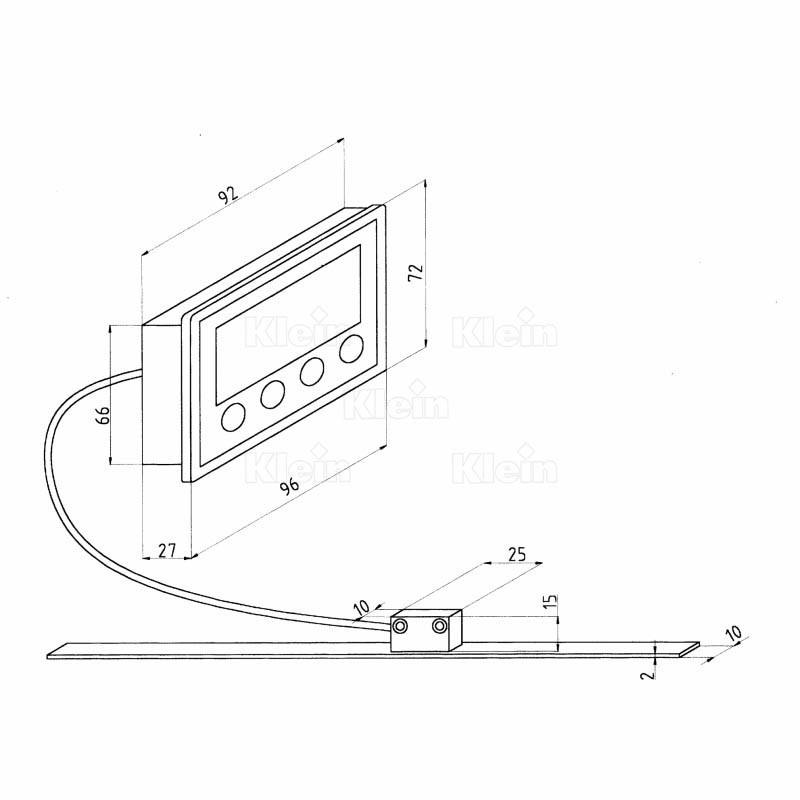 magnetic strip measuring system