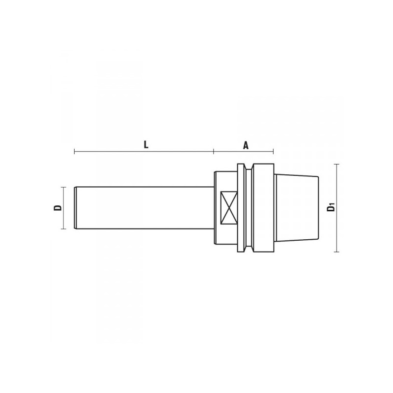 fräsdorn mit hohlschaftkegel hsk-63e