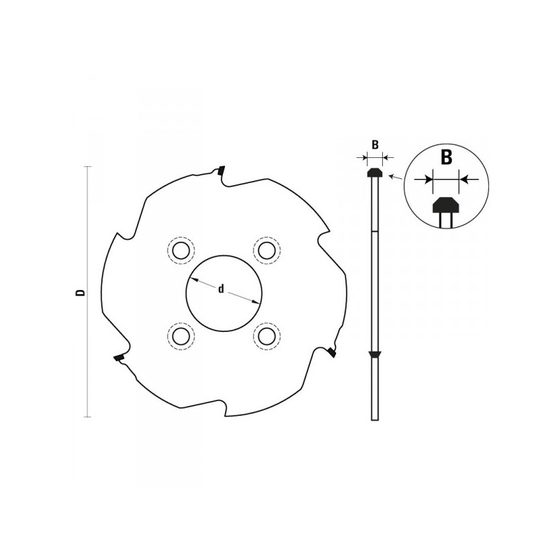 sierras circulares de diamante para inserción lamello - clamex p