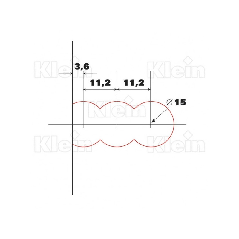 trimatic 22,4 foratura per lamello cabineo