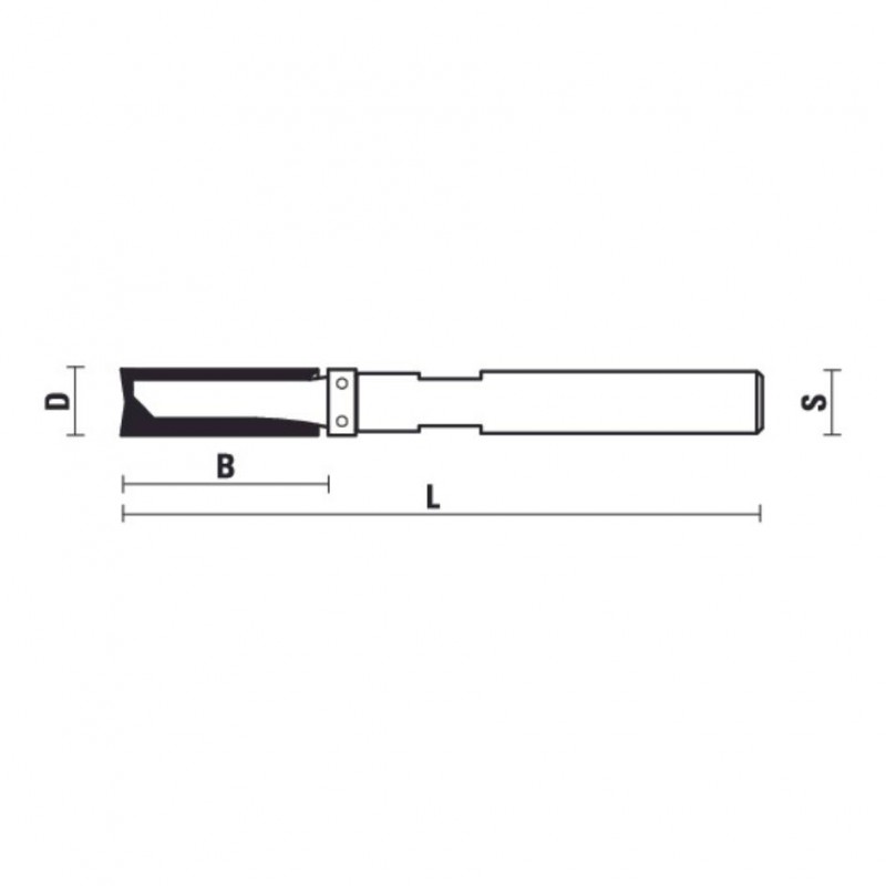 HW "MINI" FLUSH TRIM BITS WITH UPPER BALL BEARING Z2